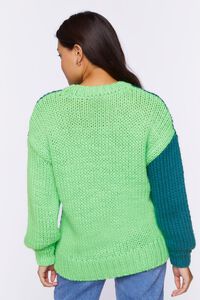 Colorblock Purl Knit Sweater, image 3