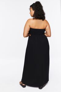 BLACK Plus Size Sleeveless Cutout Maxi Dress, image 3