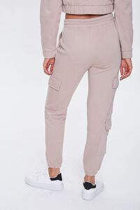 TAUPE French Terry Cargo Joggers, image 4