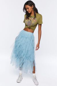 SEAFOAM Tulle Ruffle Maxi Skirt, image 5