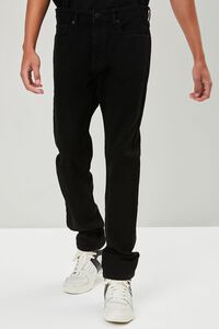 BLACK Clean Wash Tapered Jeans, image 2