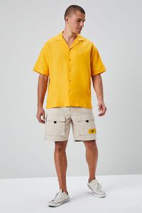 TAUPE Sun Patch Graphic Cargo Shorts, image 5