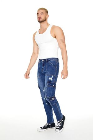 Slim-Fit Cargo Jeans
