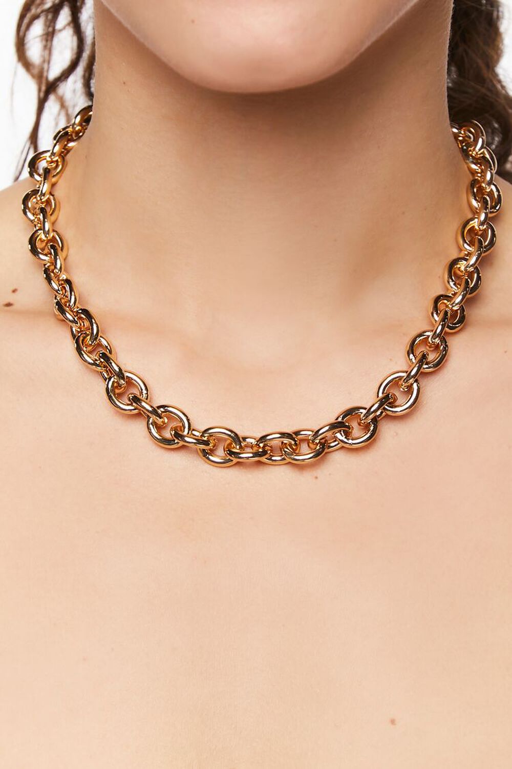 GOLD Upcycled Chunky Chain Necklace, image 1