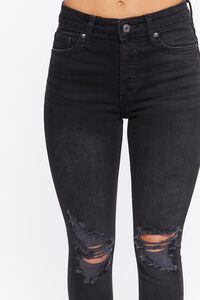 WASHED BLACK Petite High-Rise Skinny Jeans, image 5