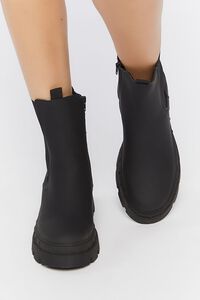 BLACK Lug-Sole Chelsea Boots, image 4