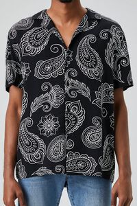 BLACK/MULTI Paisley Print Buttoned Shirt, image 5