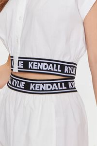WHITE/MULTI Kendall + Kylie Poplin Shorts, image 6