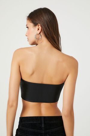 Ruched Sweetheart Crop Top