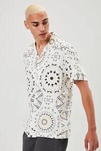 CREAM/MULTI Ornate Print Button-Front Shirt, image 2