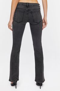 WASHED BLACK Low-Rise Bootcut Jeans, image 4