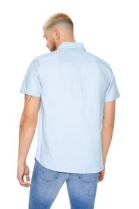 LIGHT BLUE Short-Sleeve Oxford Shirt, image 3