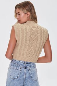 KHAKI Mock Neck Sweater Vest, image 3