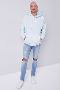 LIGHT BLUE/CREAM Paisley Print French Terry Hoodie, image 4