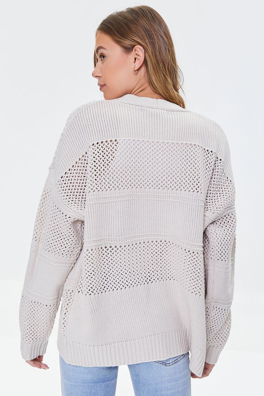 SAND Open-Knit Cardigan Sweater, image 3