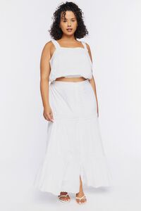 Plus Size Tiered Maxi Skirt, image 1