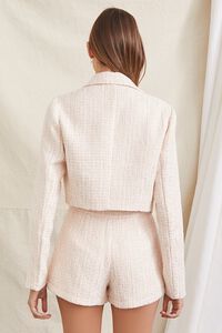 PINK/WHITE Tweed Cropped Blazer, image 4