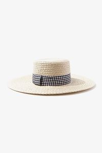 Gingadom Ribbon-Trim Straw Hat, image 2