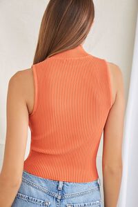 RUST Sweater-Knit Mock Neck Top, image 3
