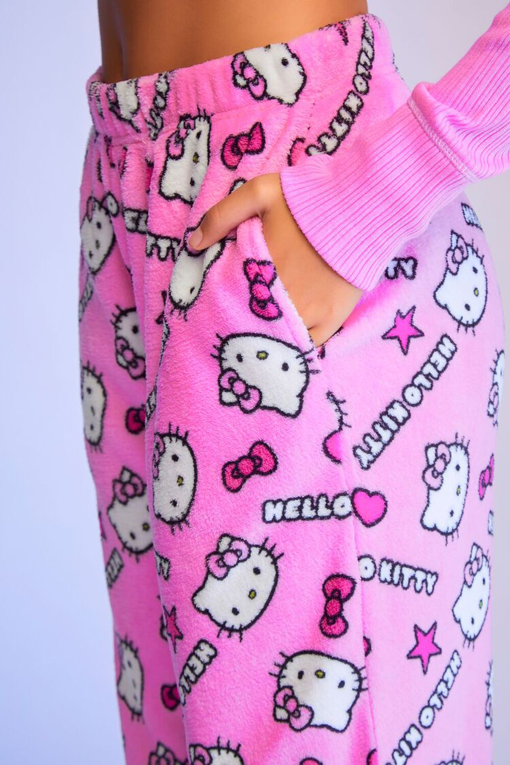 Sonic Pj Pantshello Kitty Plush Pajama Pants - Warm Fleece Trousers For  Winter