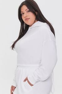 CREAM Plus Size Lace-Back Hoodie, image 2