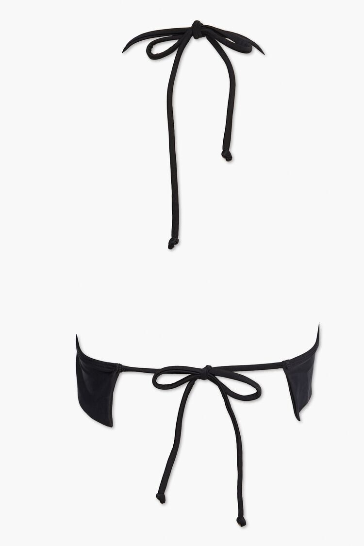 Tie-Back Halter Bandeau Bikini Top