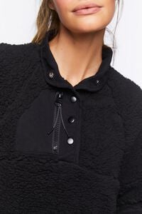 BLACK Active Faux Shearling Pullover, image 6