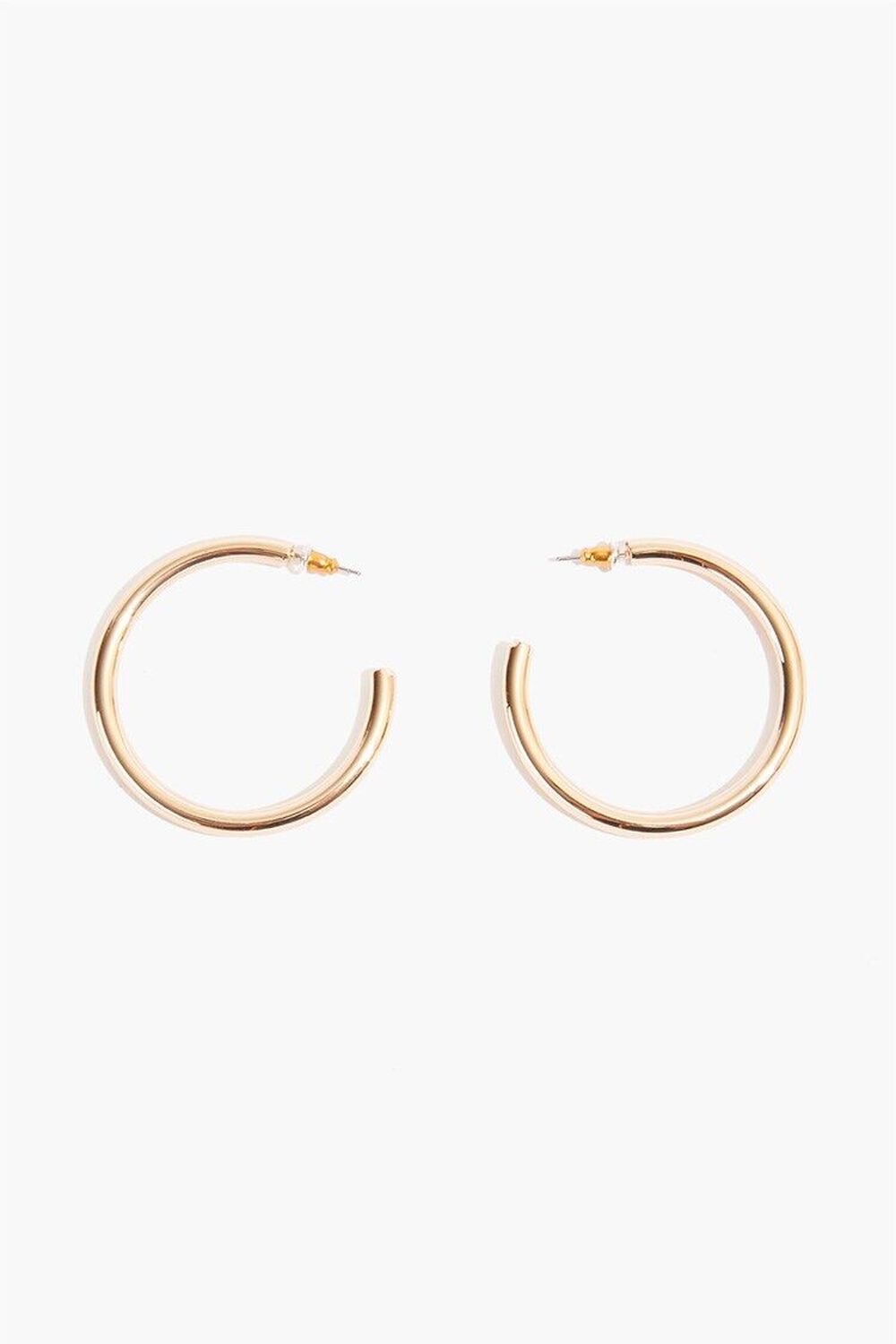 GOLD Tube Hoop Earrings, image 2