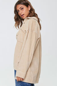 TAUPE Corduroy Snap-Button Jacket, image 2