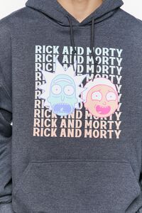 CHARCOAL/MULTI Rick & Morty Graphic Hoodie, image 5