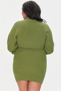 OLIVE Plus Size Sweater-Knit Top & Skirt Set, image 3