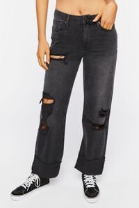 WASHED BLACK Recycled Cotton 90s-Fit Jeans, image 2