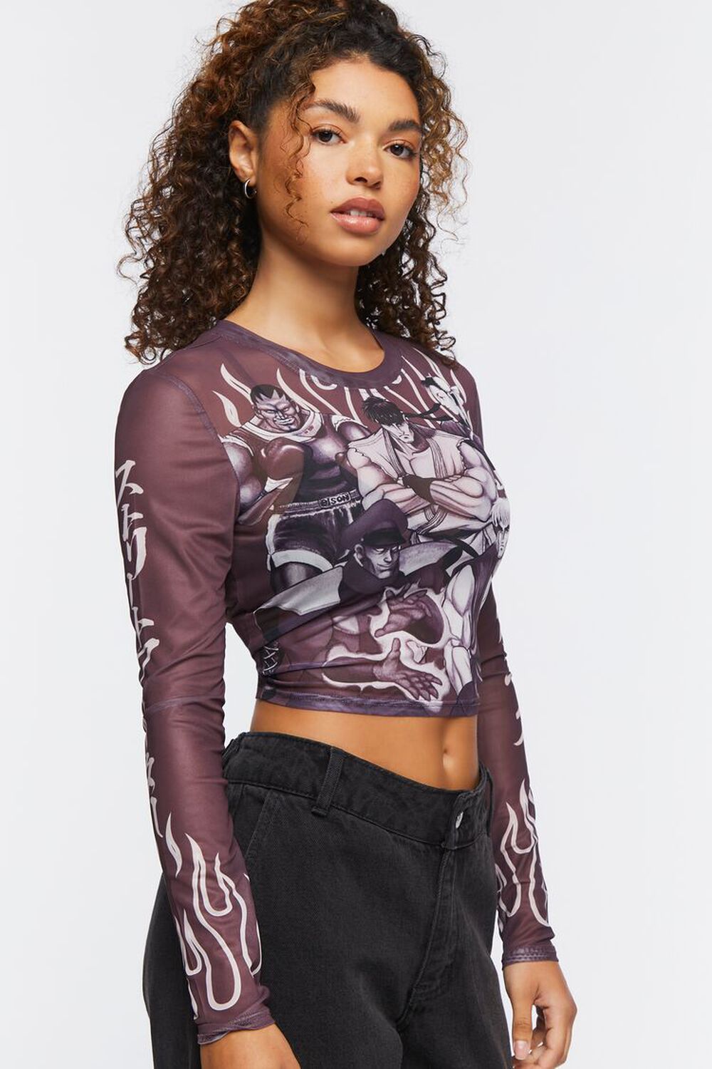 Mesh Street Fighter Graphic Top
