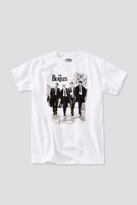 WHITE/BLACK The Beatles Graphic Tee, image 1
