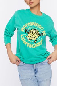 GREEN/MULTI Happiness Graphic Long-Sleeve Tunic, image 5