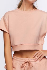 BLUSH Active French Terry Crop Top, image 5