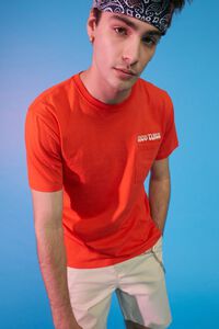 RED/WHITE Embroidered Good Time Graphic Tee, image 1
