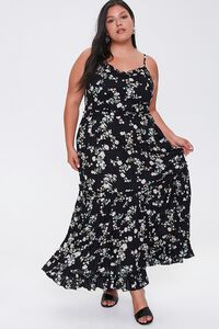 Plus Size Floral Maxi Dress, image 1