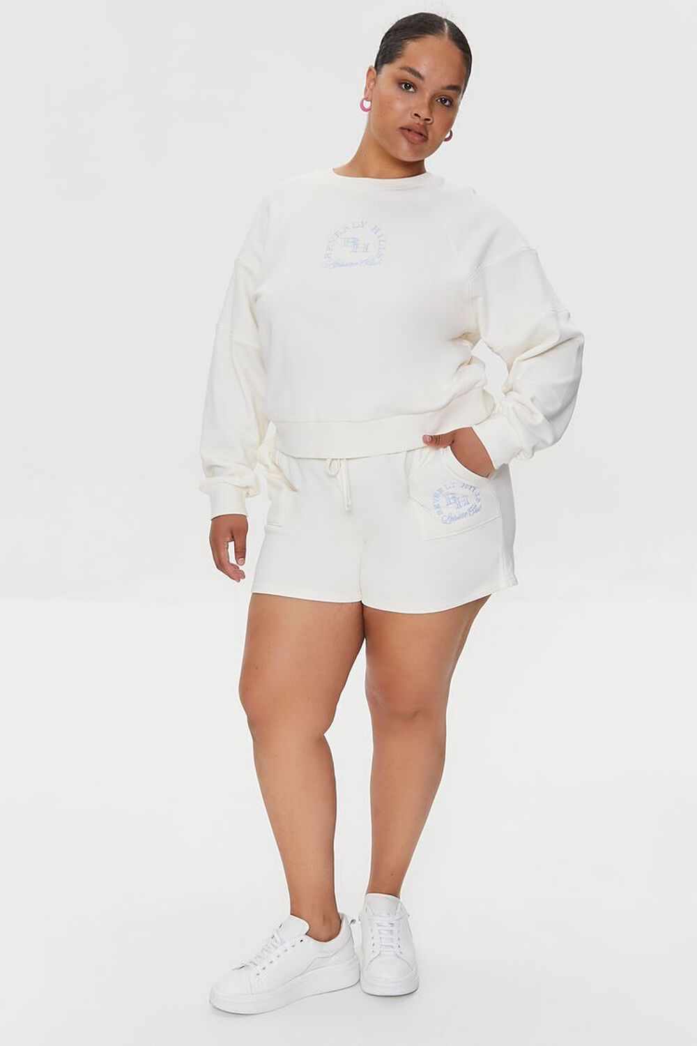Plus Size Embroidered Beverly Hills Pullover