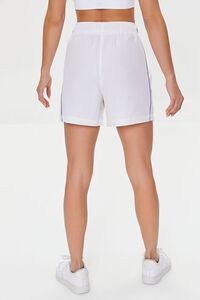 WHITE Active Toggle Drawstring Shorts, image 4
