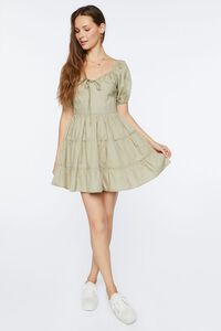 SAGE Puff-Sleeve Mini Dress, image 4