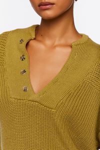 Half-Button Drop-Sleeve Sweater, image 5