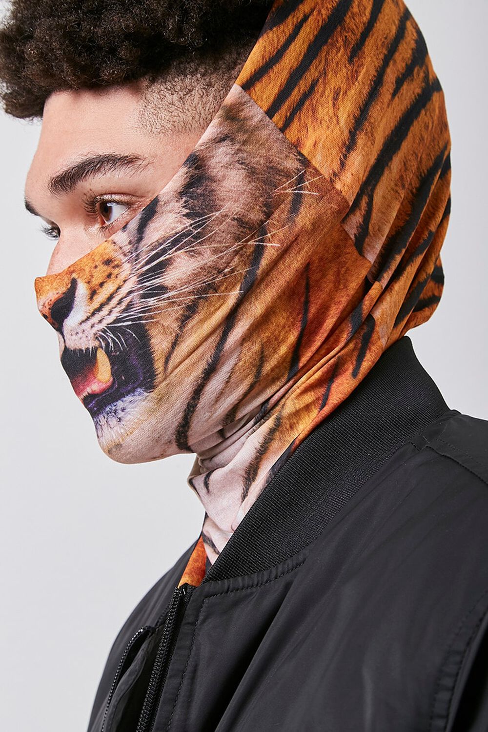 Men Tiger Gaiter Face Mask, image 2