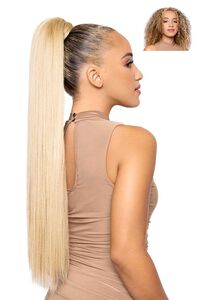 BLONDE COMBO PRETTYPARTY The Shayna Hook-and-Loop Wrap-Around Ponytail, image 2