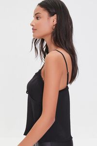 BLACK Relaxed Lace-Trim Cami, image 2