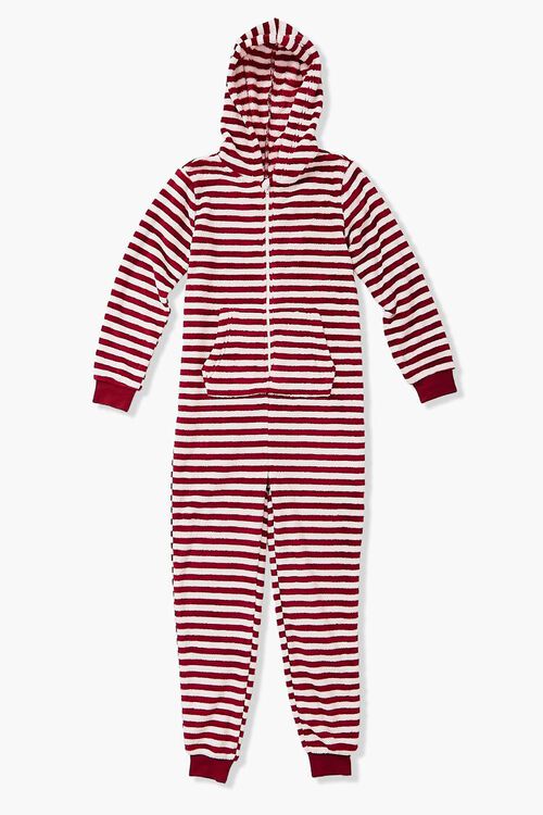 RED/WHITE Girls Striped Pajama Jumpsuit (Kids), image 3