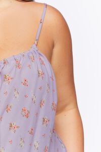 LILAC/MULTI Plus Size Ditsy Floral Print Cami, image 5