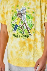YELLOW/MULTI Rick & Morty Graphic Tie-Dye Tee, image 5