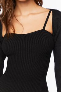 BLACK Sweater-Knit Midi Dress & Shrug Set, image 6