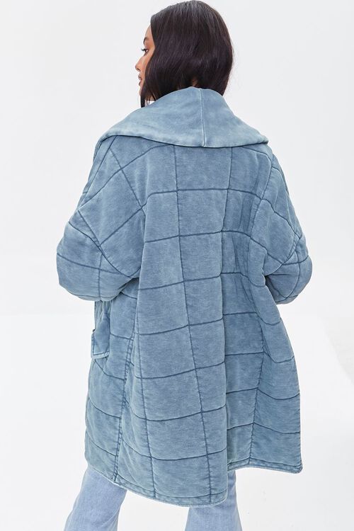 TEAL Quilted Longline Jacket, image 3